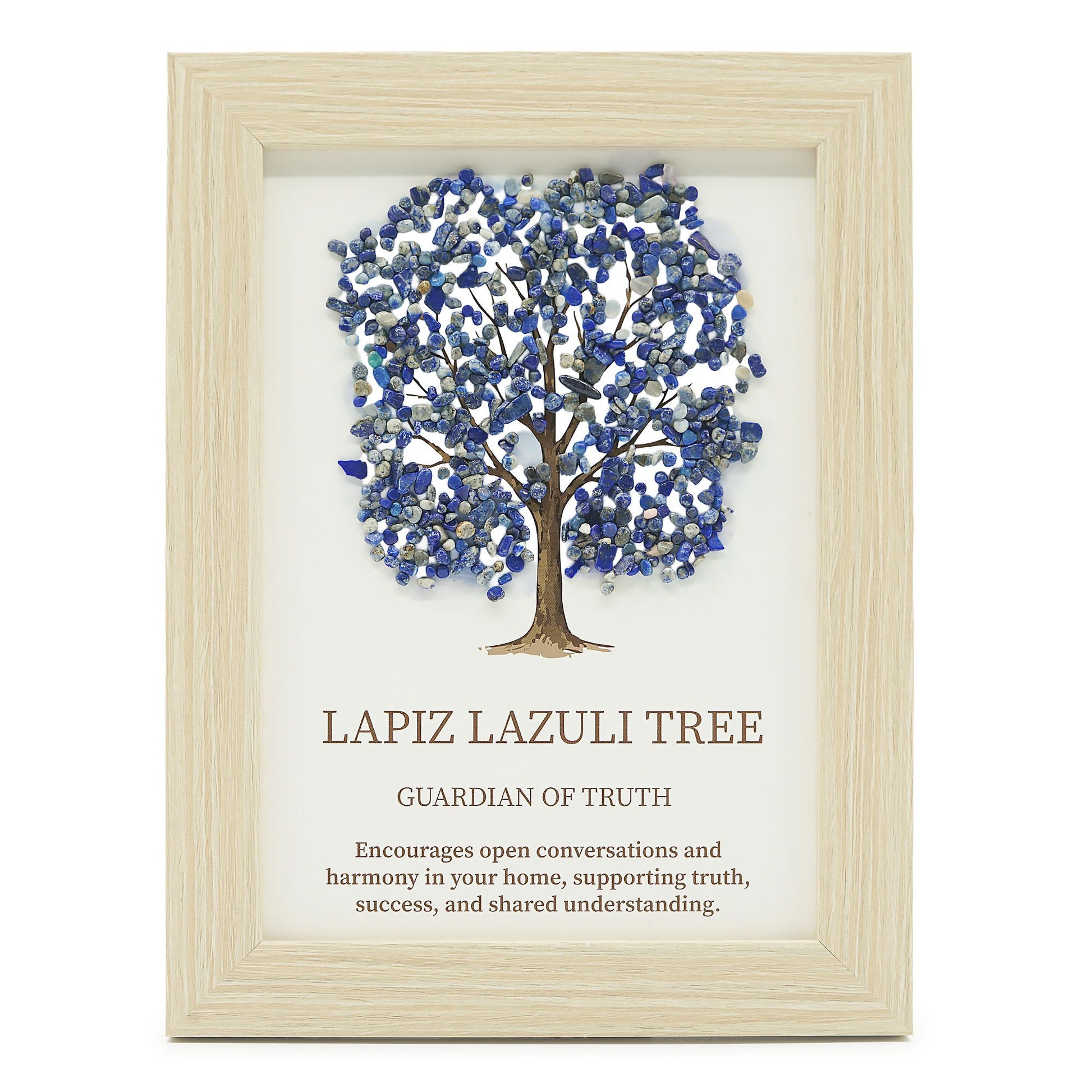 Gemstone Picture - Tree of Life - Lapiz (20x14.7x1cm) | Auro & Co