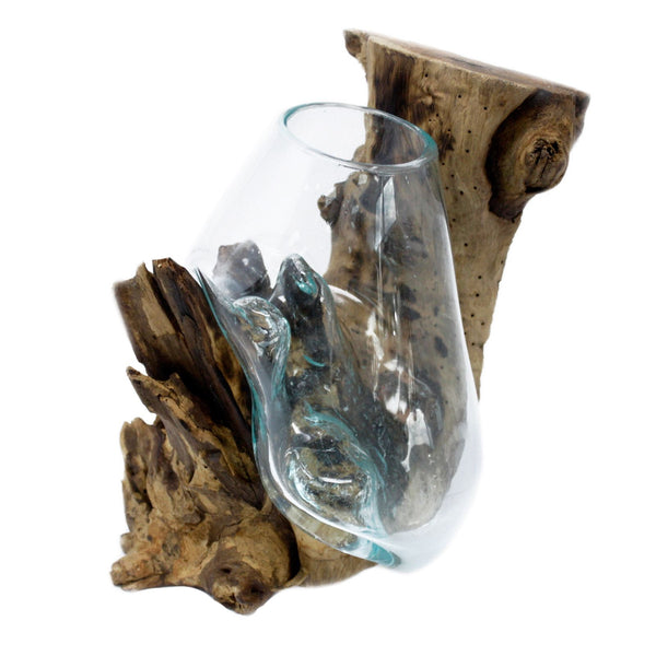 Molten Glass on Wood - Hanging Bowl | Auro & Co
