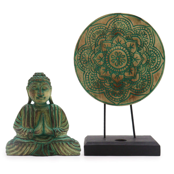 Buddha Feng Shui Set – Buddha Knot (Emerald Green Edition) | Auro & Co