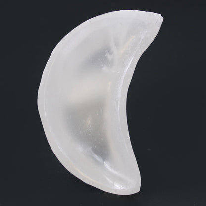 Selenite Moon Bowl - 10cm – detail view