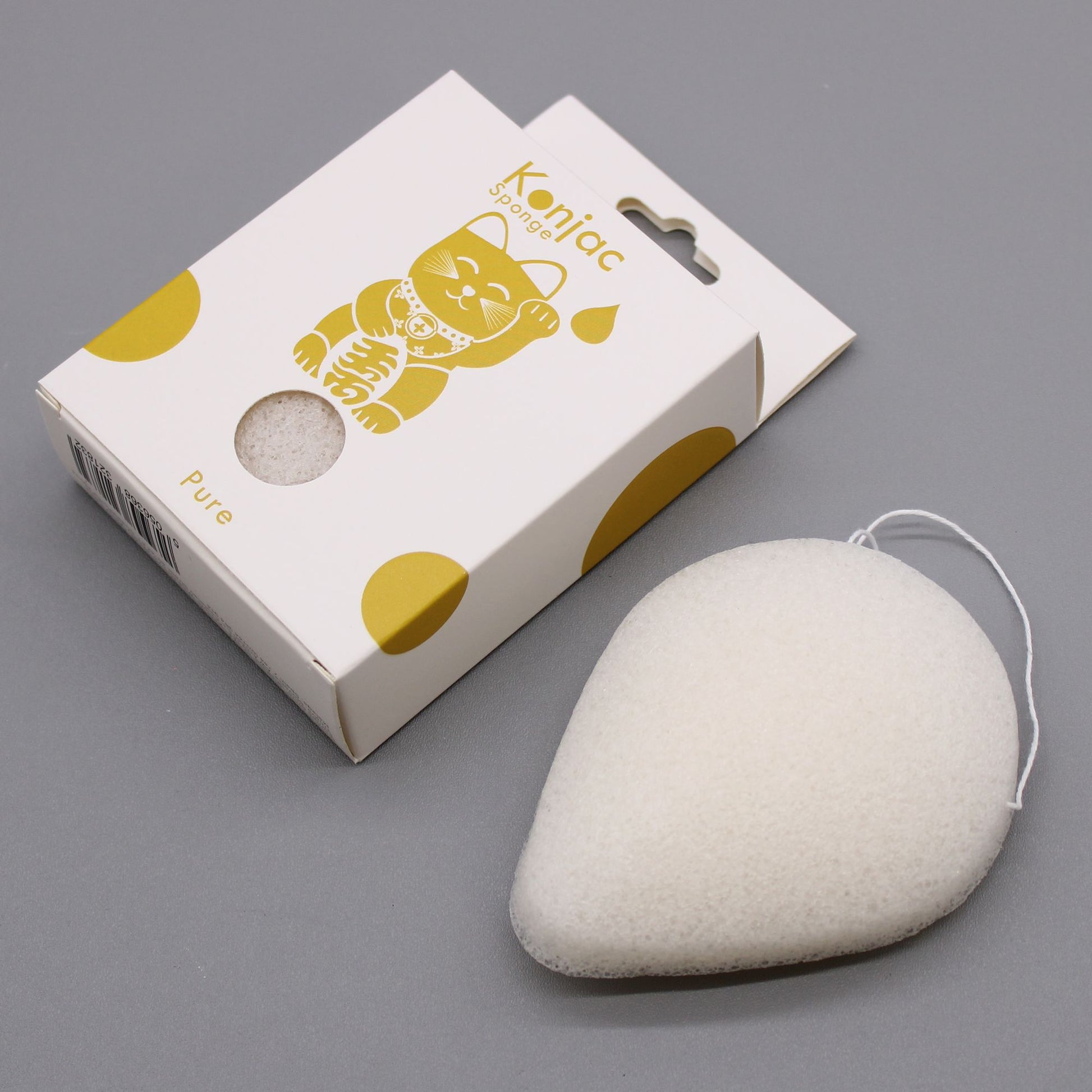 Teardrop Konjac Sponge - Natural - Sensitive skin – product image 5