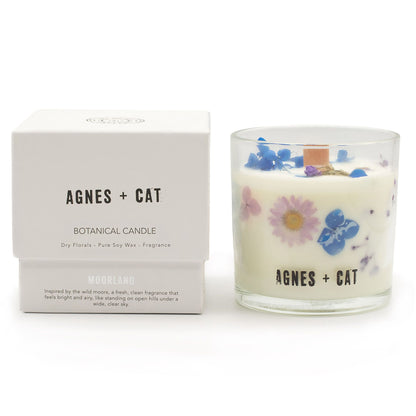Agnes + Cat Botanical Soy Wax Candle - Moorland – lifestyle shot