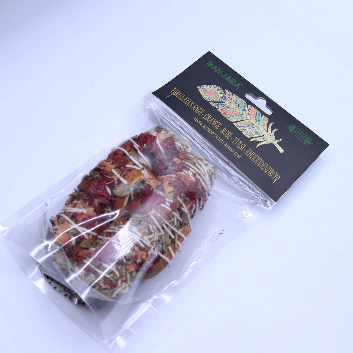 Himalayan Sage, Orange, Rose & Tulsi Banjara Smudge Bundle