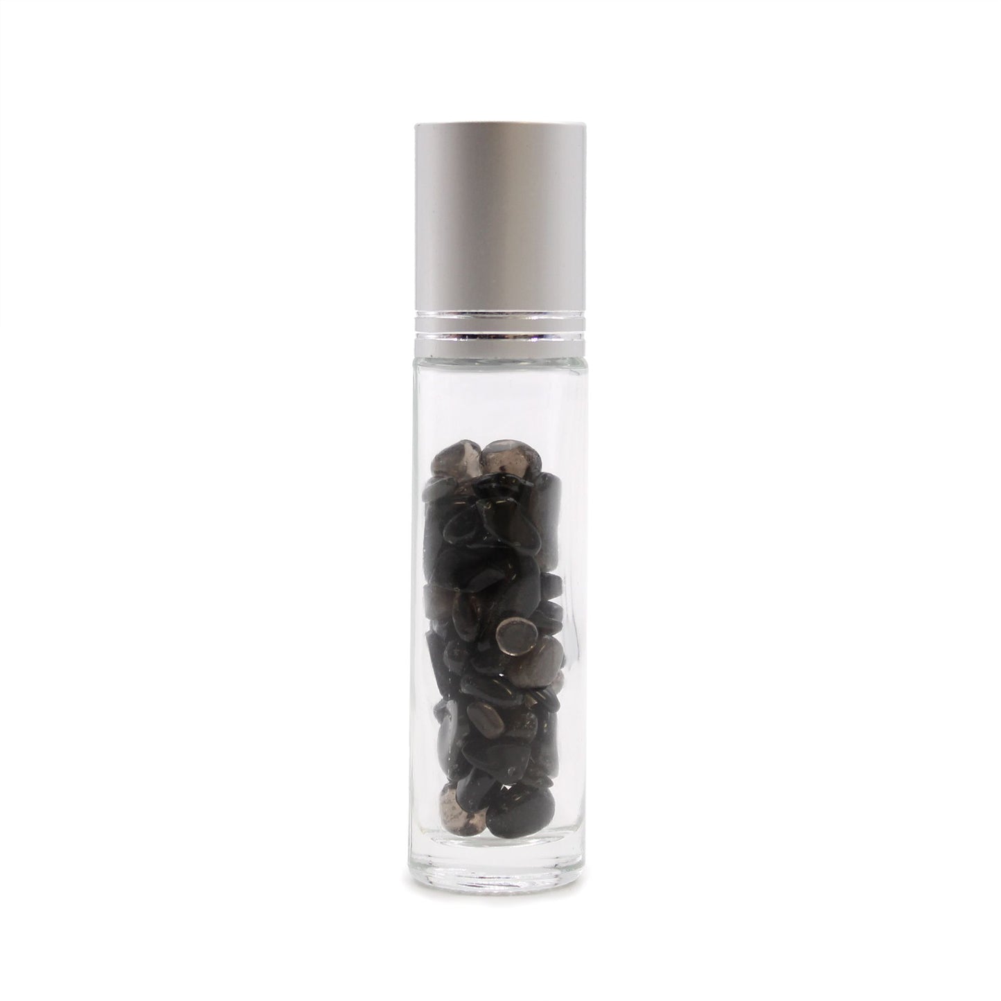 Black Tourmaline Aura-Infused Essential Oil Roller Bottle