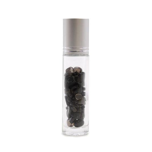 Black Tourmaline Aura-Infused Essential Oil Roller Bottle