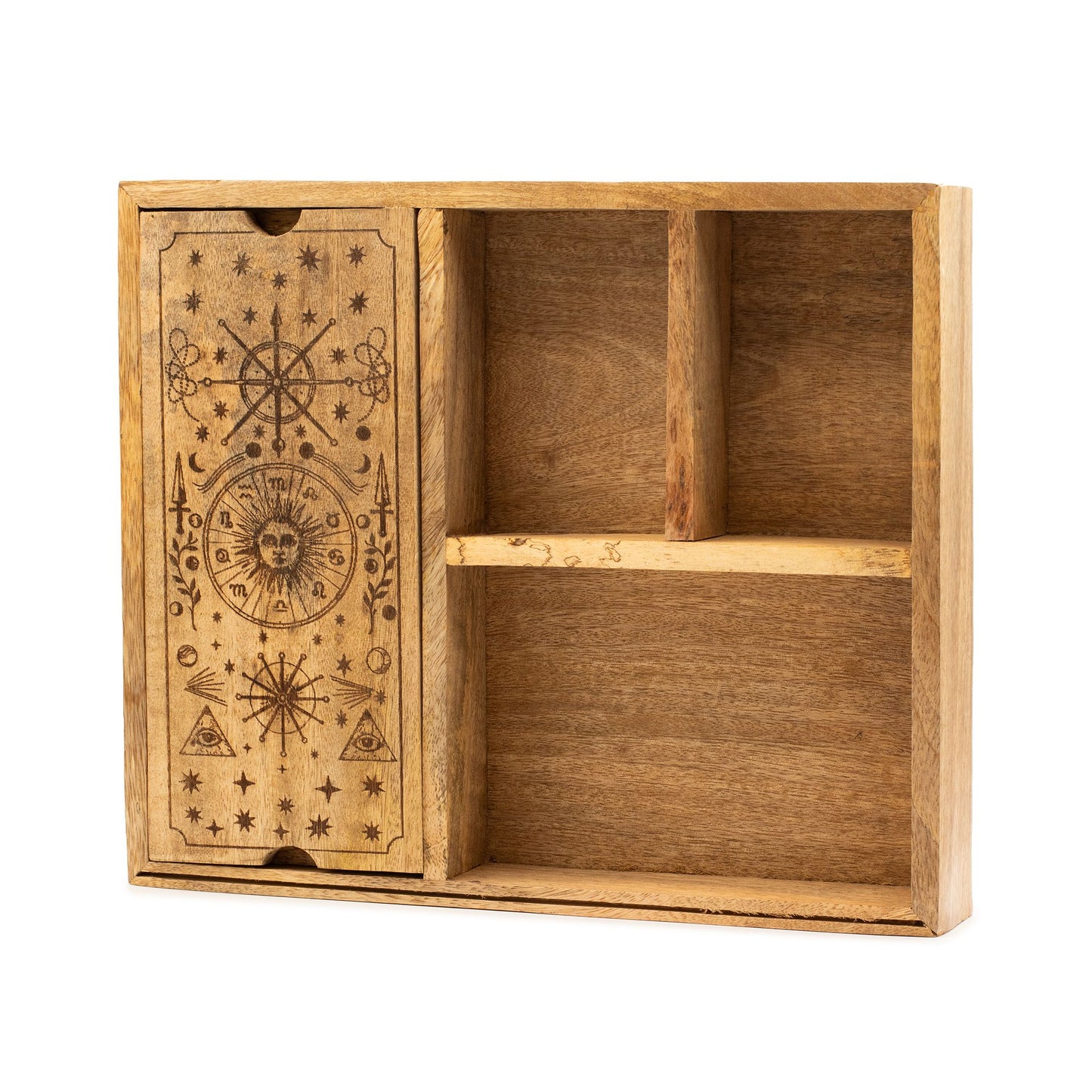 Four Section Tarot Box with Card Holder | Auro & Co