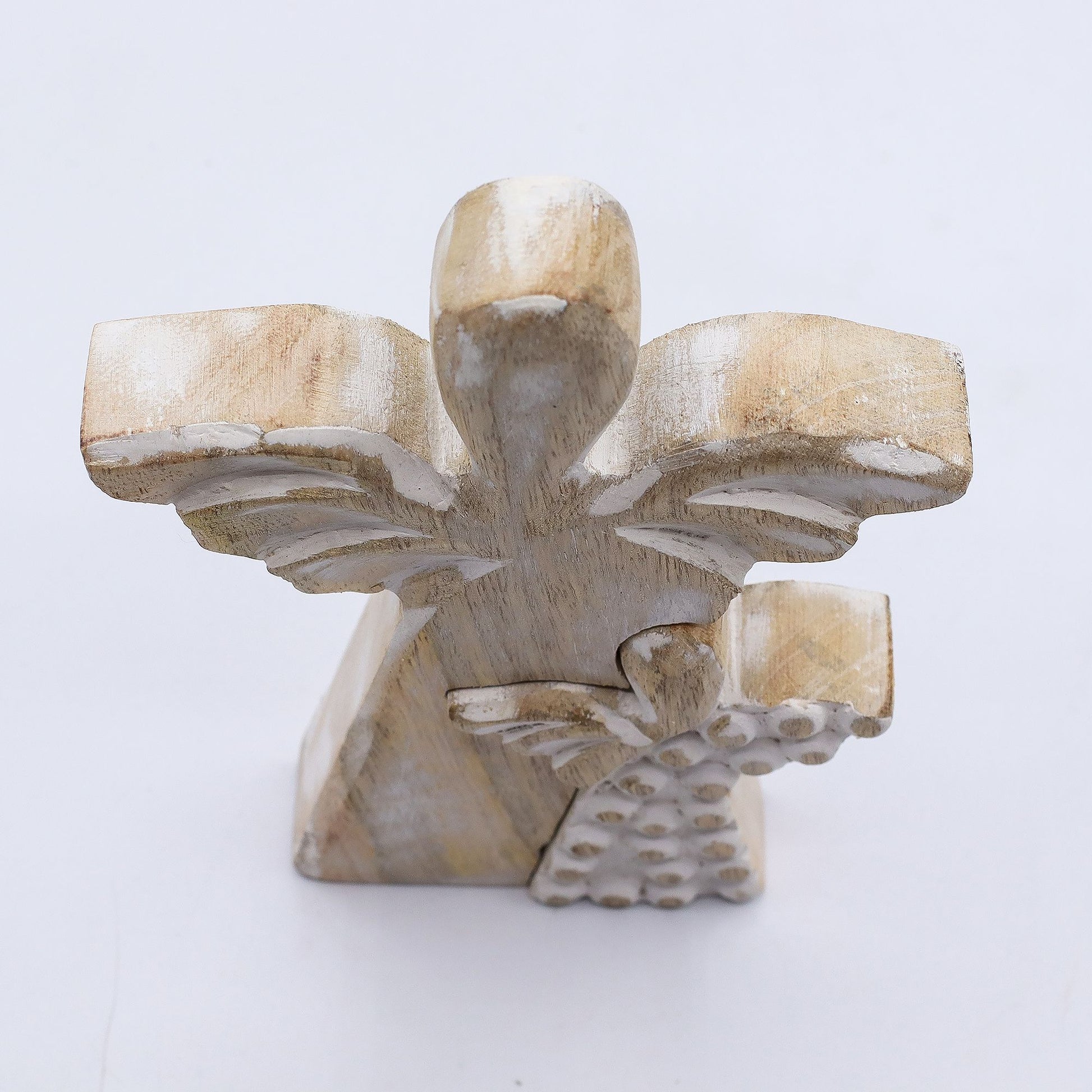 Mango Wood Angel in Angel - Whitewash – product image 5