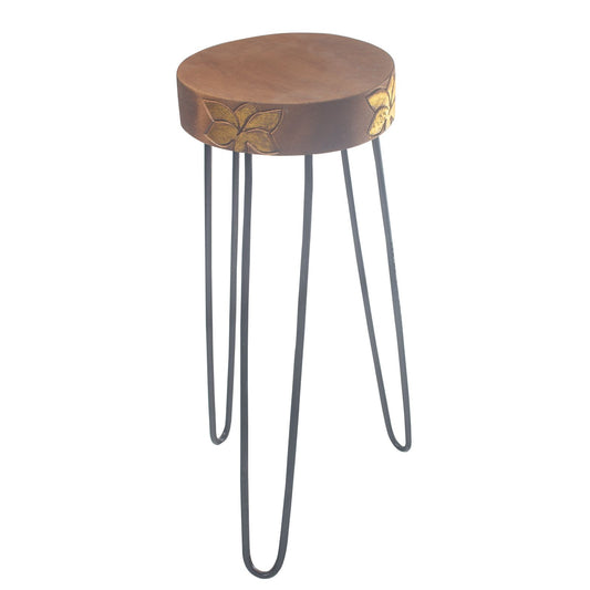 Plant Stand – Natural & Gold
