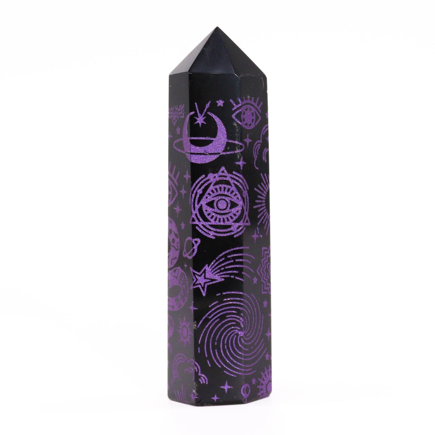 Black Obsidian Point - Mystic Story - Deep Purple – product image 6