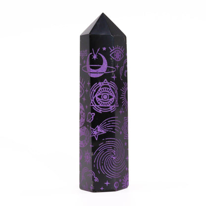 Black Obsidian Point - Mystic Story - Deep Purple – product image 6