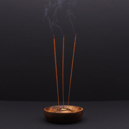 Seven Chakra Mango Wood Incense Disc