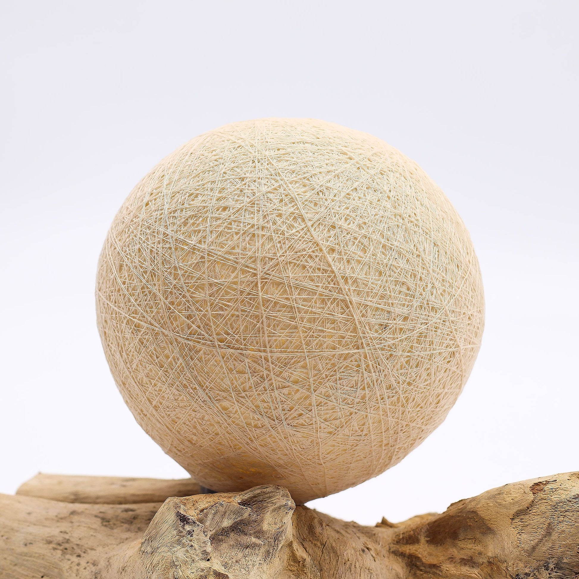DriftGlow Lamp Cotton Wrap Cream Shade – detail view