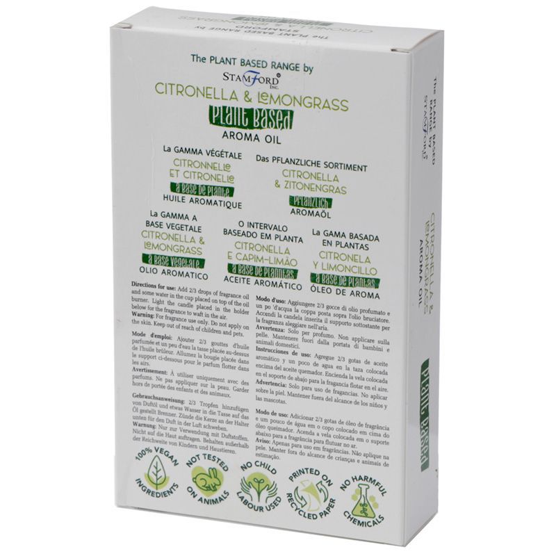 Citronella Lemon Grass Plant Based Aroma Oil, 10ml
