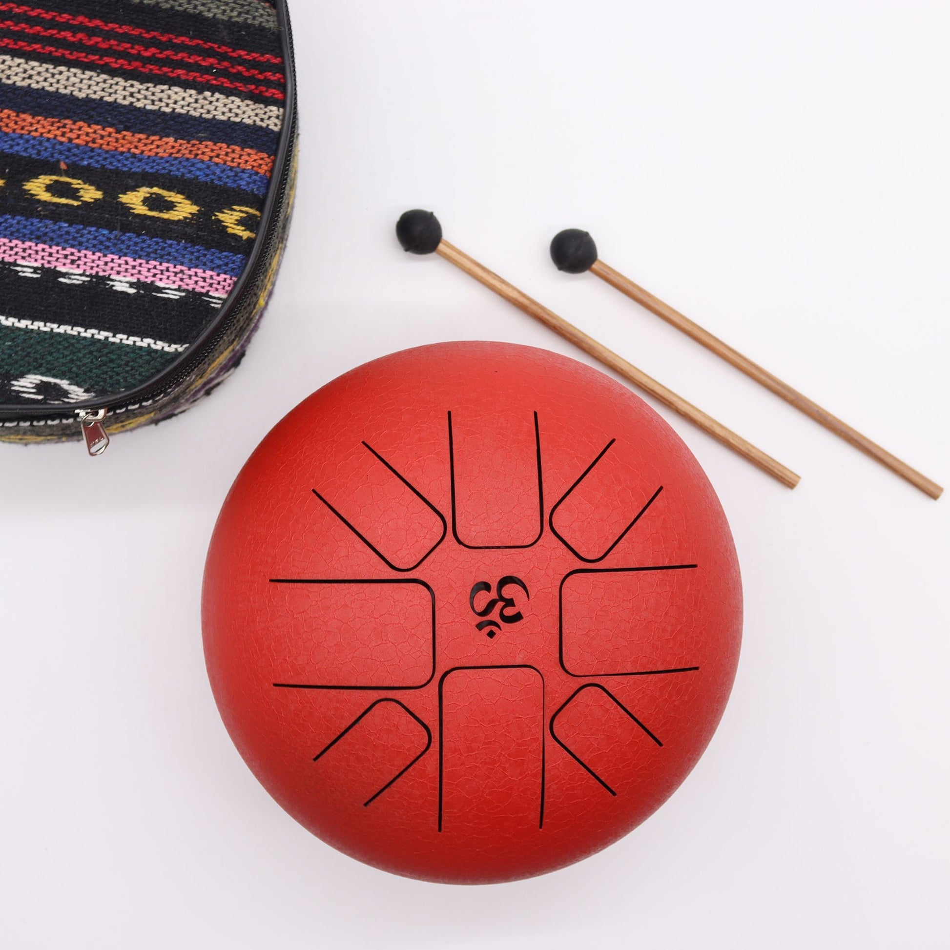 Med Hapi Drum Om Red- 22x16cm – lifestyle shot