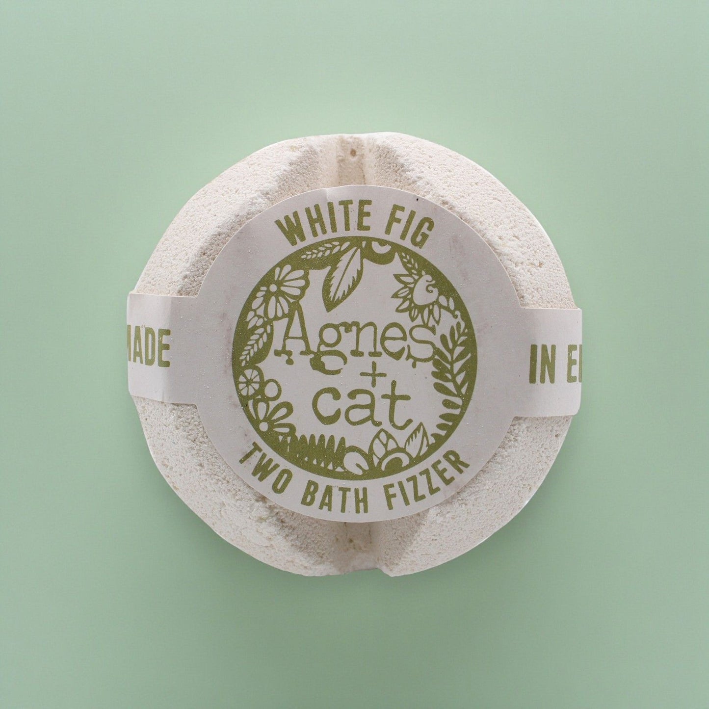 Agnes + Cat Bath Fizzer - White Fig – detail view