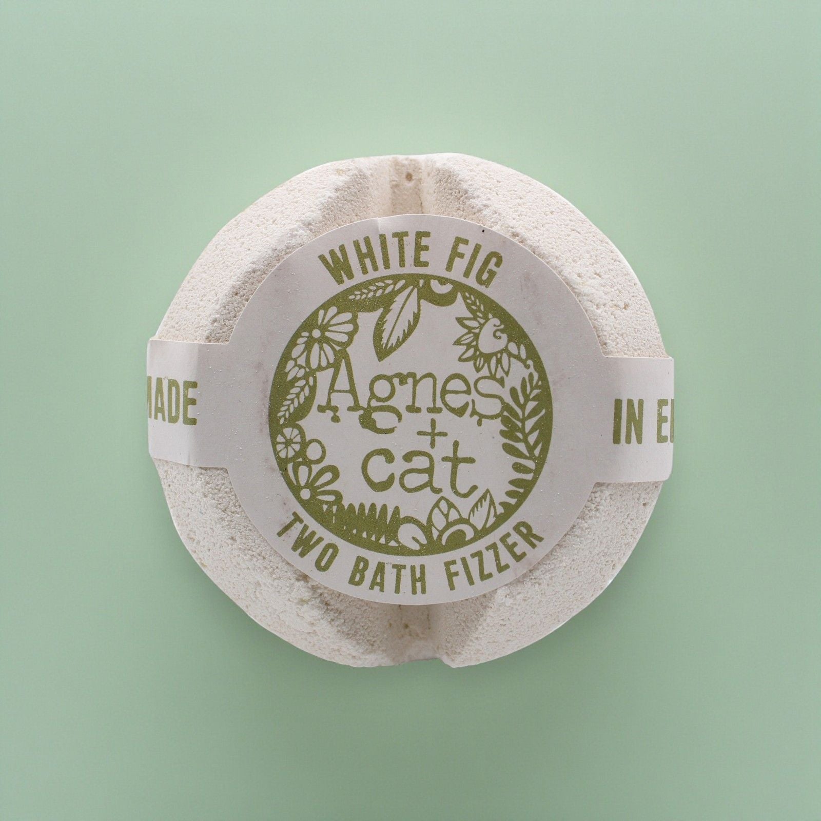 Agnes + Cat Bath Fizzer - White Fig – detail view