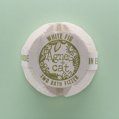 Agnes + Cat Bath Fizzer - White Fig – detail view