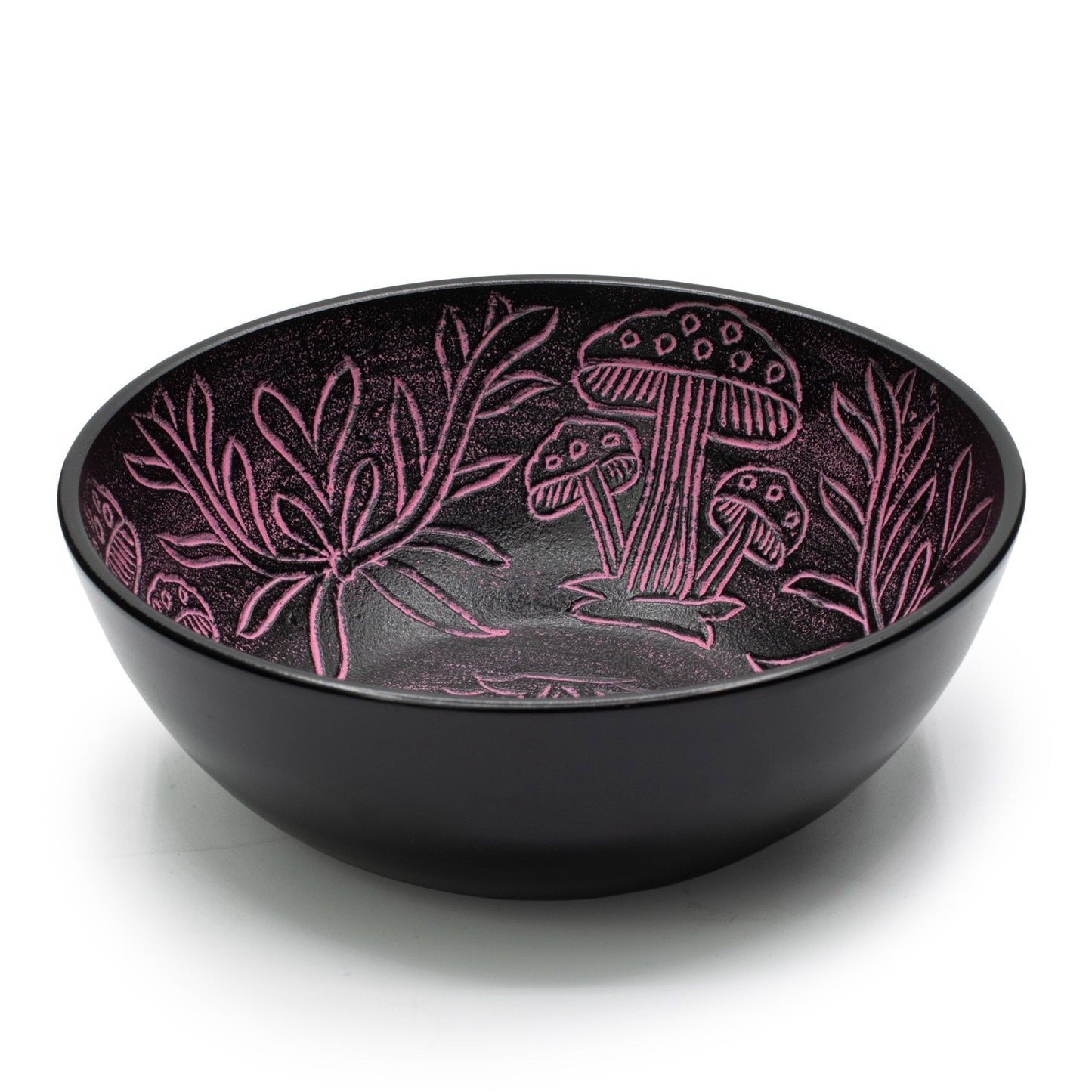 Aluminum Singing Bowl - Magic Mushroom - Pink (20cm) – detail view