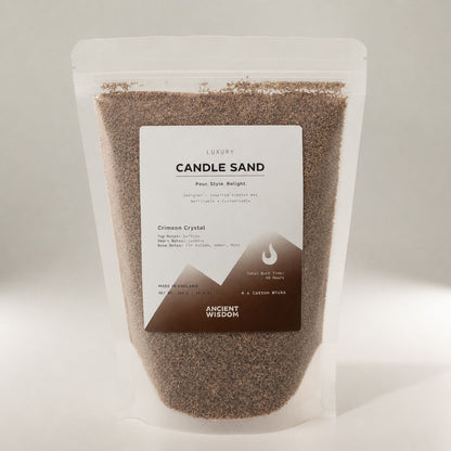 Crimson Crystal Candle Sand - Mocha Brown, 300g