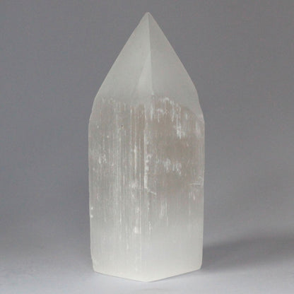 Selenite Pencil Point Tower - 15 cm | Auro & Co