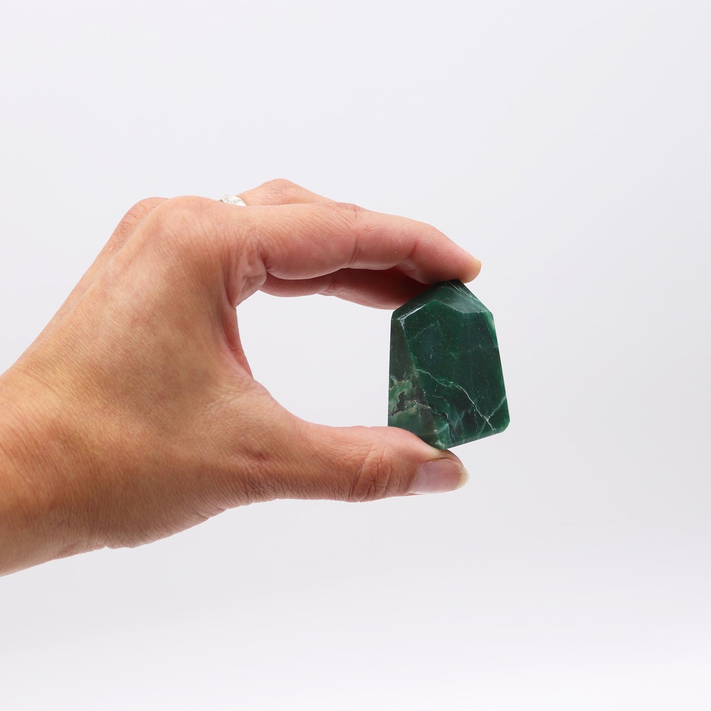 Gemstone Points approx 6cm (0.5KG) - Indian Jade (approx 8 pieces) – detail view