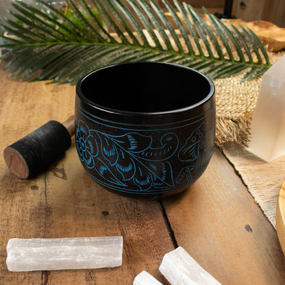 Cauldron Singing Bowl - Magic Mushroom - Blue (15cm) – product image 7