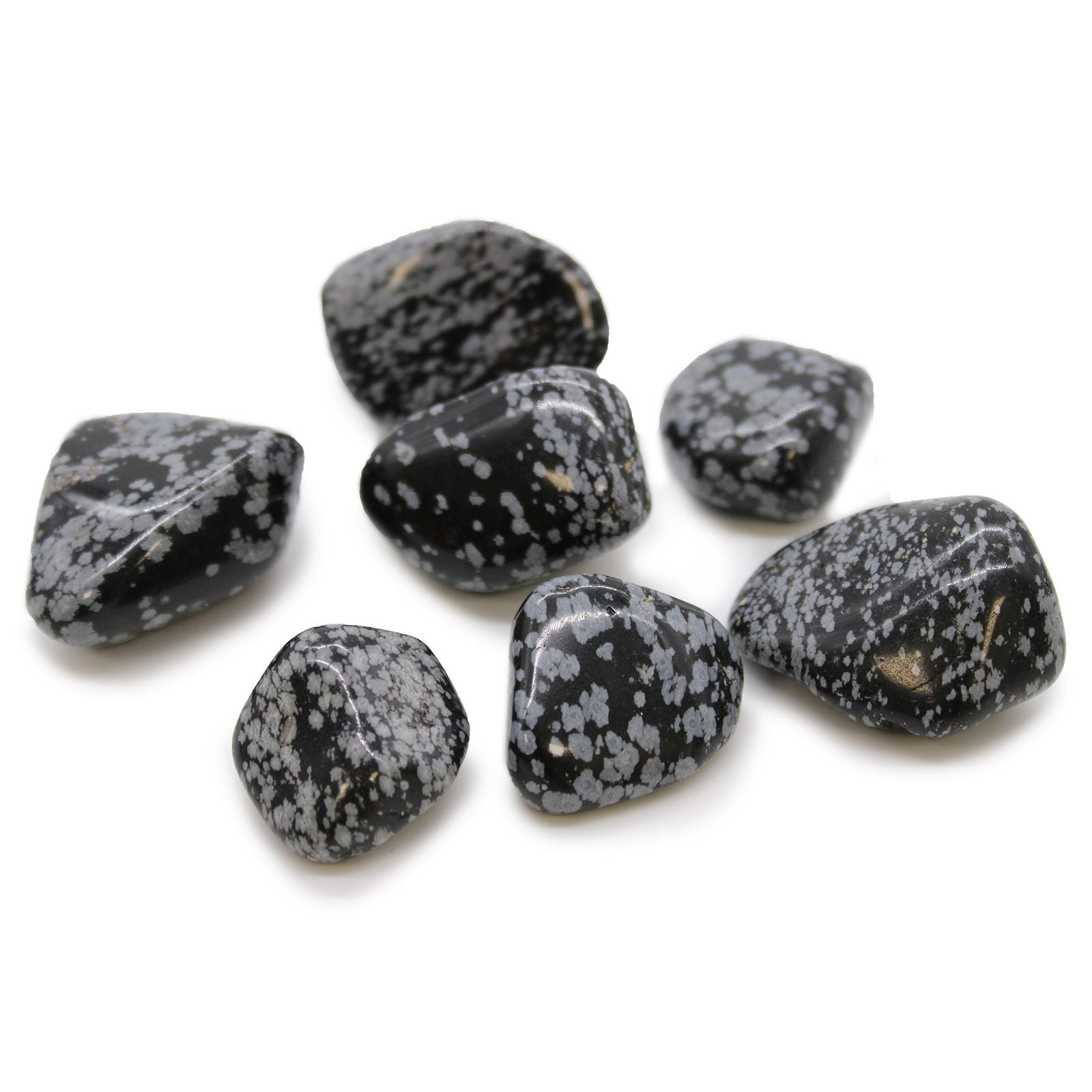 XL Tumble Stones - Obsidian Snowflake | Auro & Co