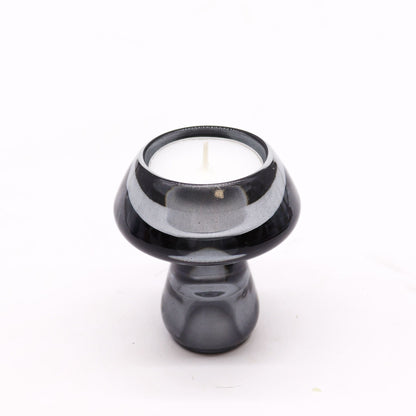 Mushroom Flip Dinner Candle / Tealight Holder - Midnight Grey