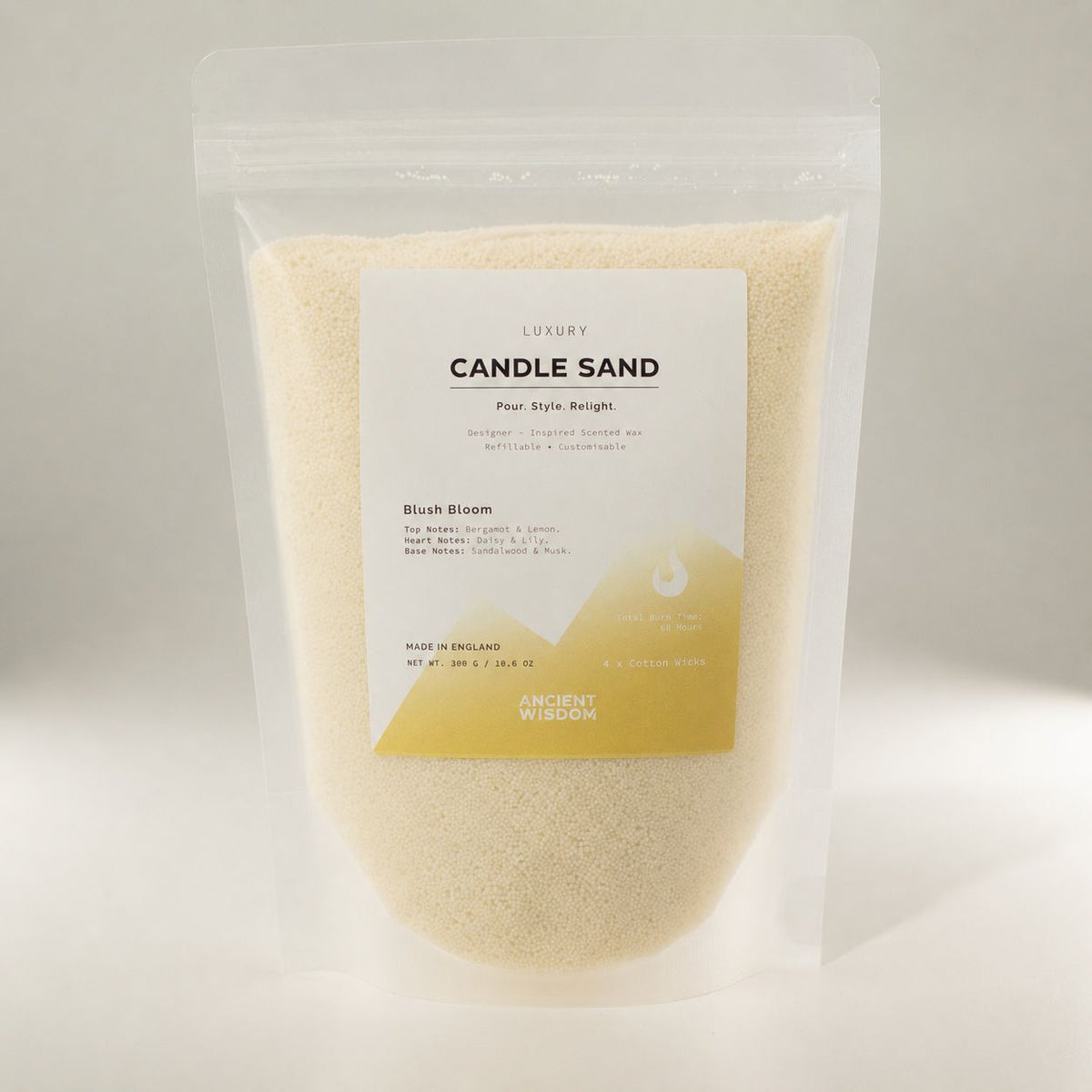Blush Bloom Candle Sand - Warm Honey, 300g