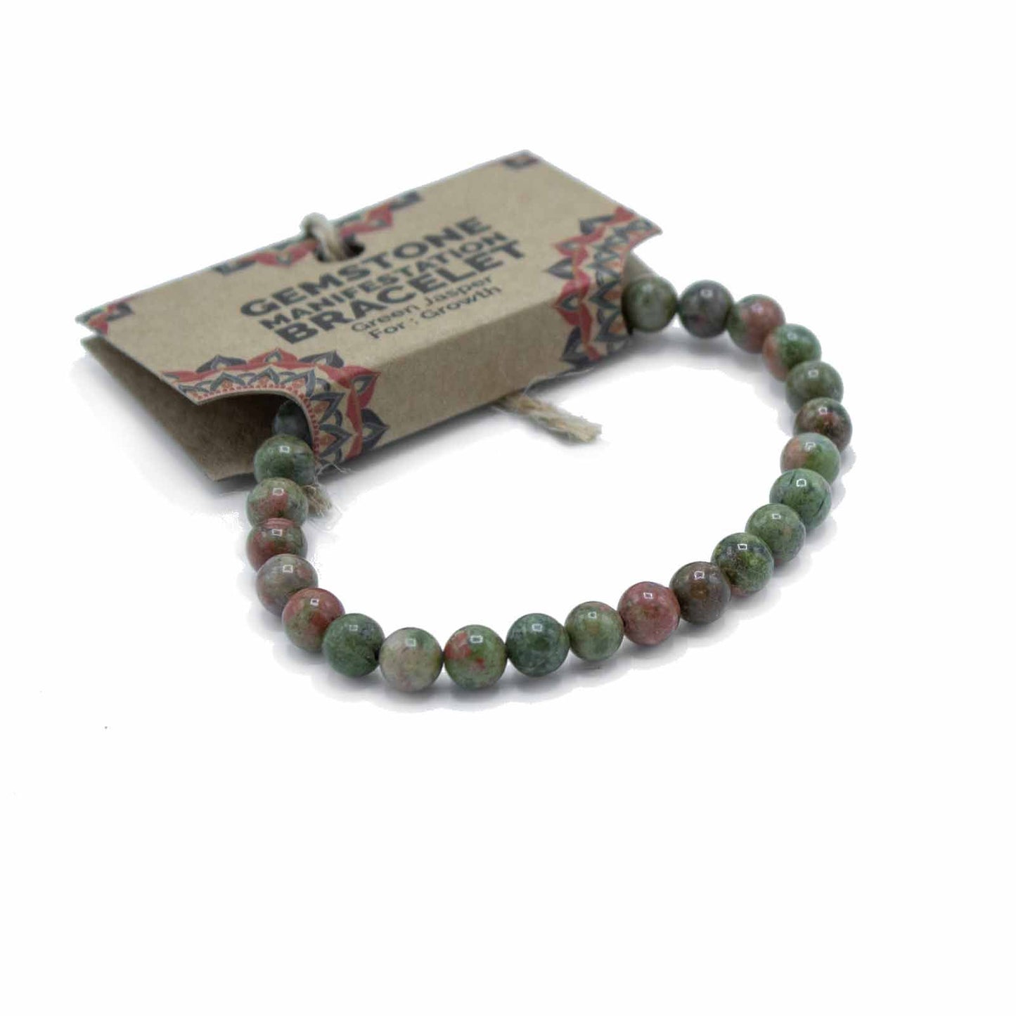 Gemstone Manifestation Bracelet - Green Jasper - Growth | Auro & Co