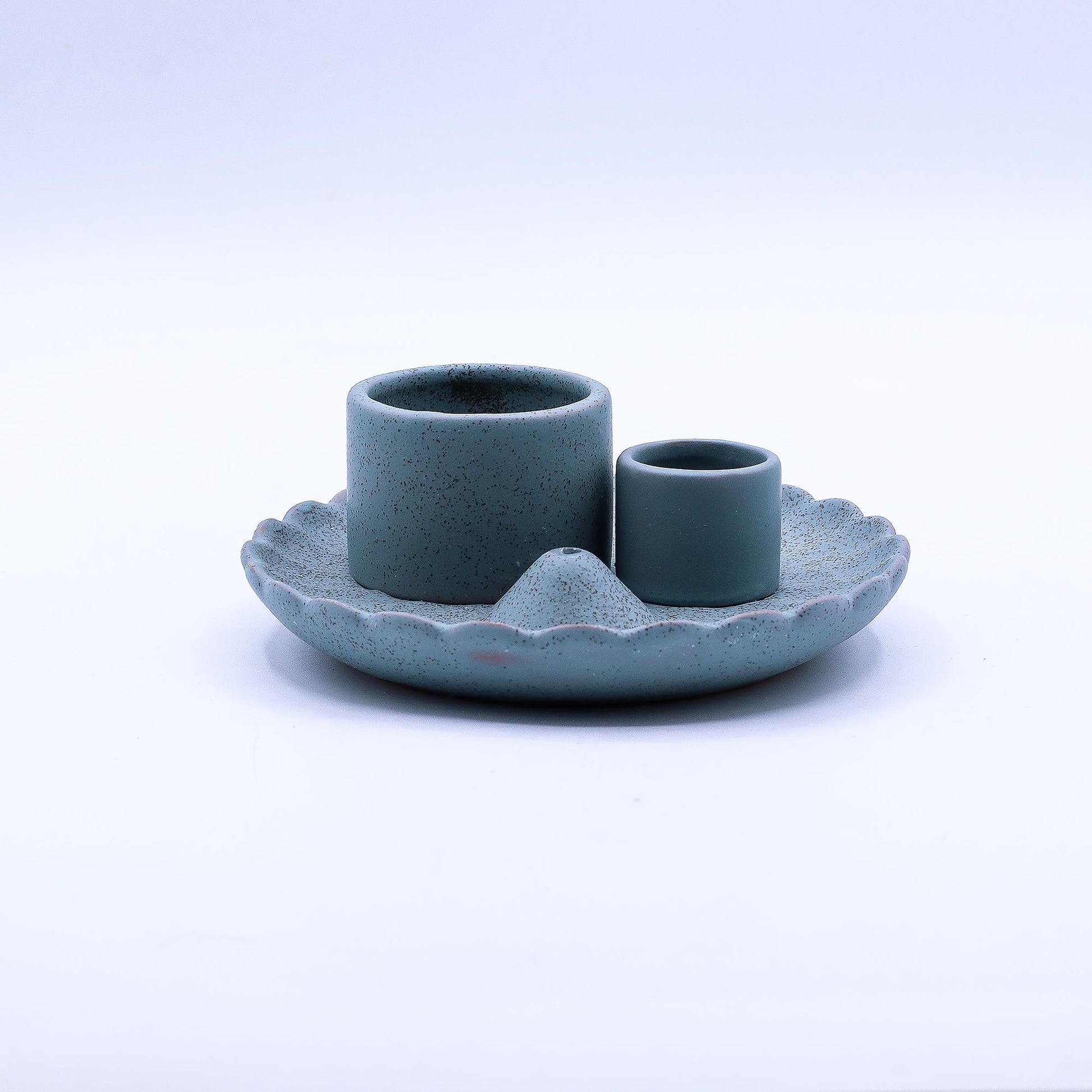 Palo Santo Stick & Smudge Holder - Lotus Flower - Blue – product image 8