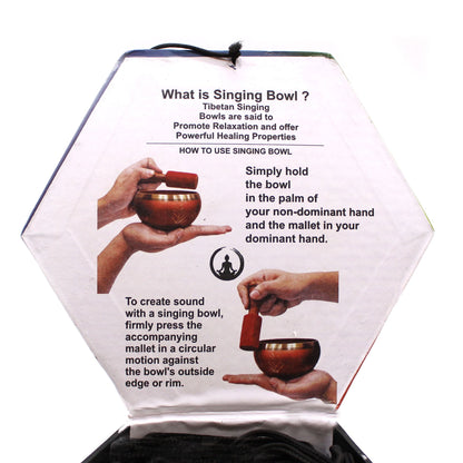 Buddha Singing Bowl Set- Black/Orange 10.7cm – product image 8