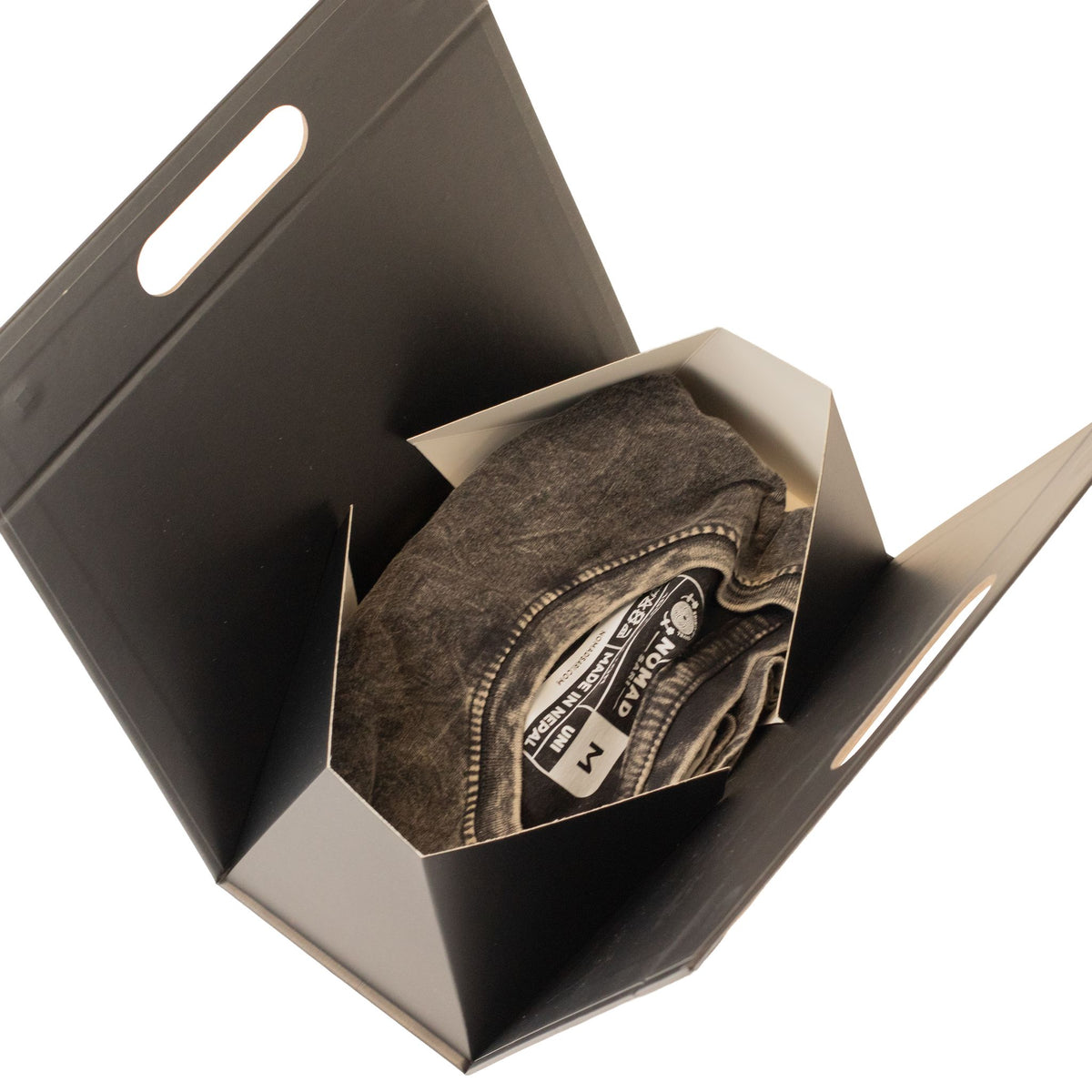 Flat Pack Gift Box - Hand Box (20x10x20cm) - Black