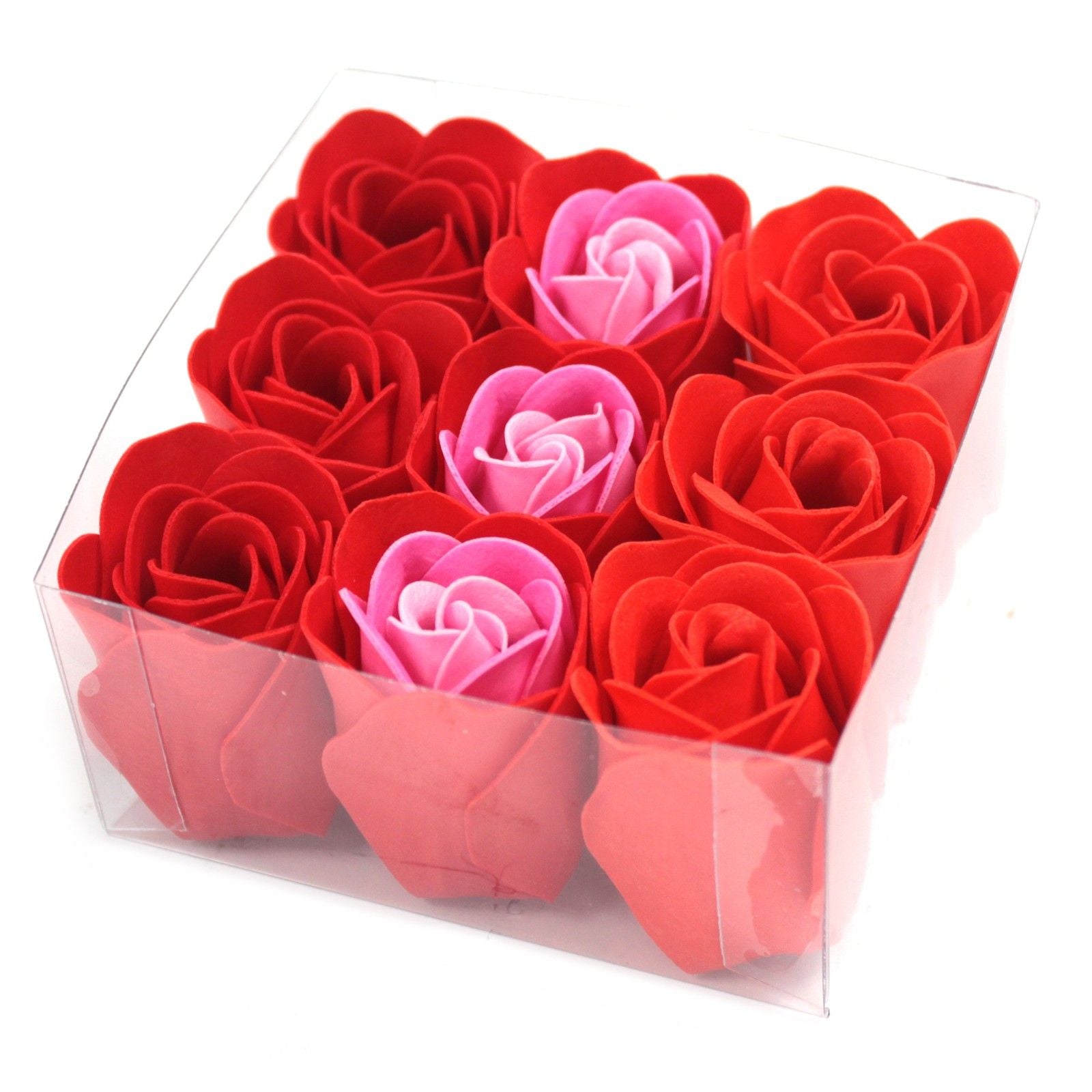 Set of 9 Soap Flowers - Red Roses – lifestyle shot