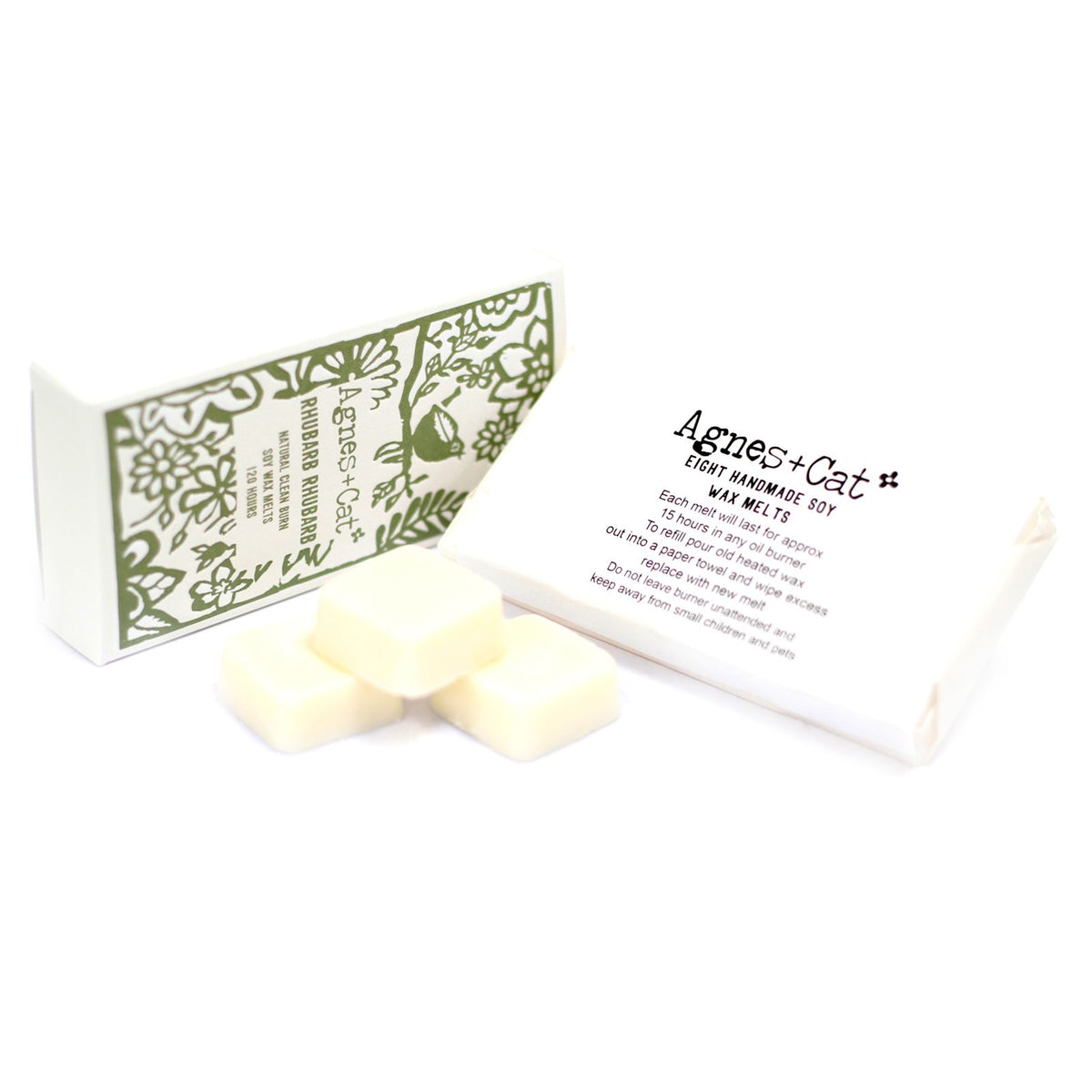 Rhubarb Rhubarb Wax Melts, Box of 8 - Agnes + Cat