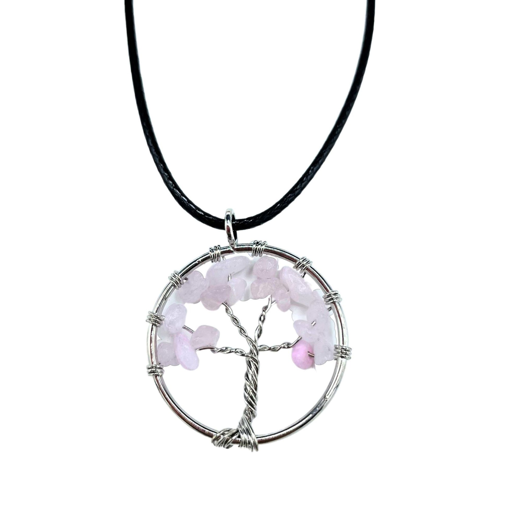 Tree of Life Pendant - Rose Quartz | Auro & Co