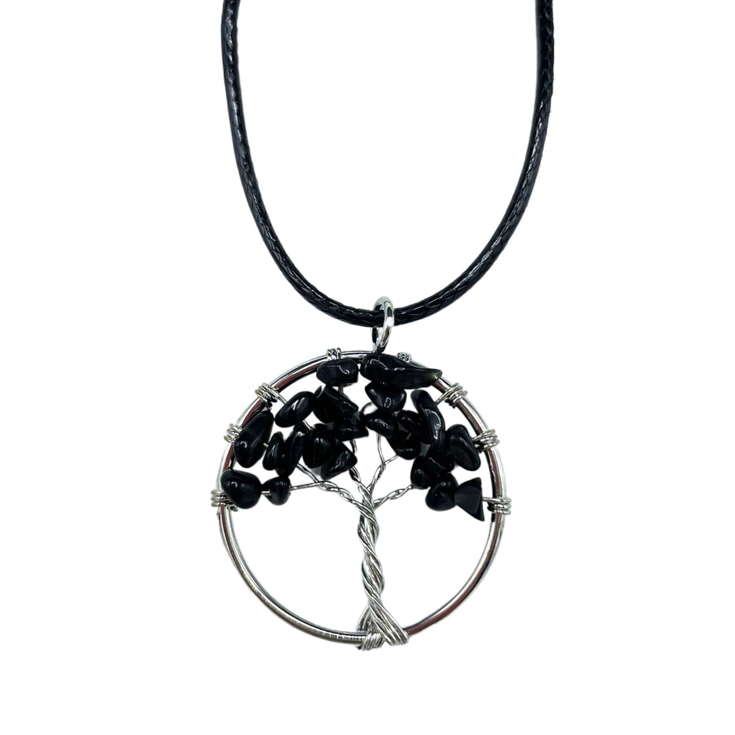 Tree of Life Pendant - Black Agate – product image 5
