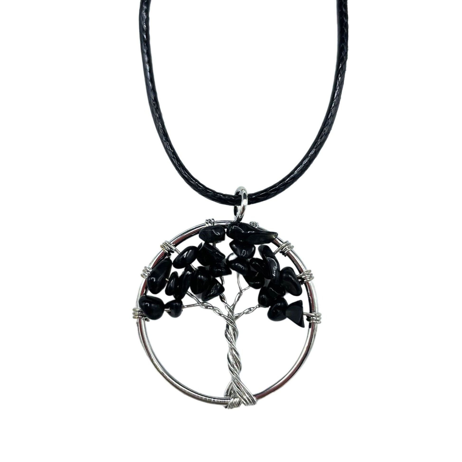 Tree of Life Pendant - Black Agate – product image 5