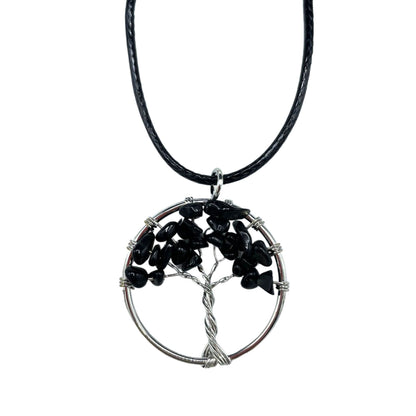 Tree of Life Pendant - Black Agate – product image 5
