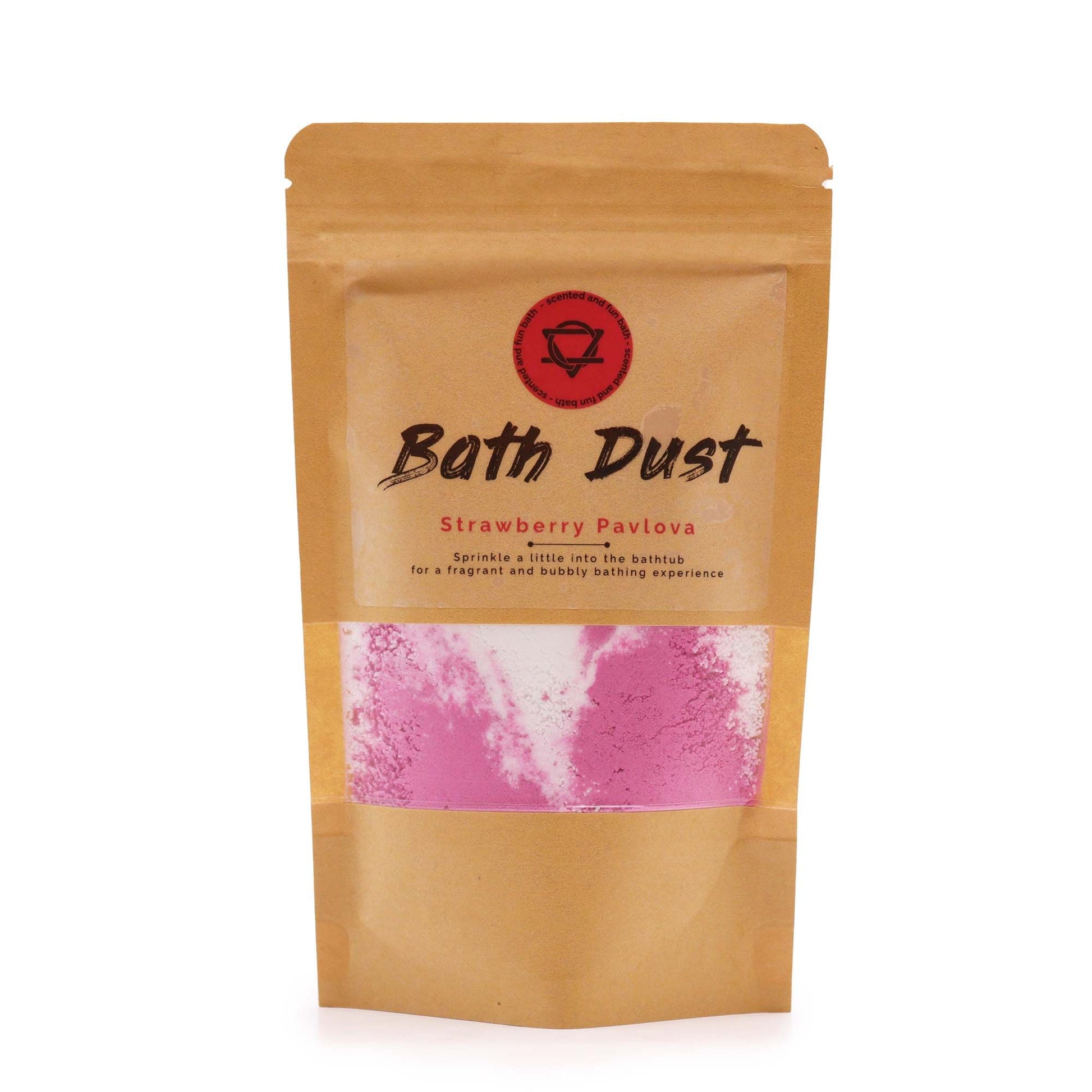Strawberry Pavlova Bath Dust 190g | Auro & Co
