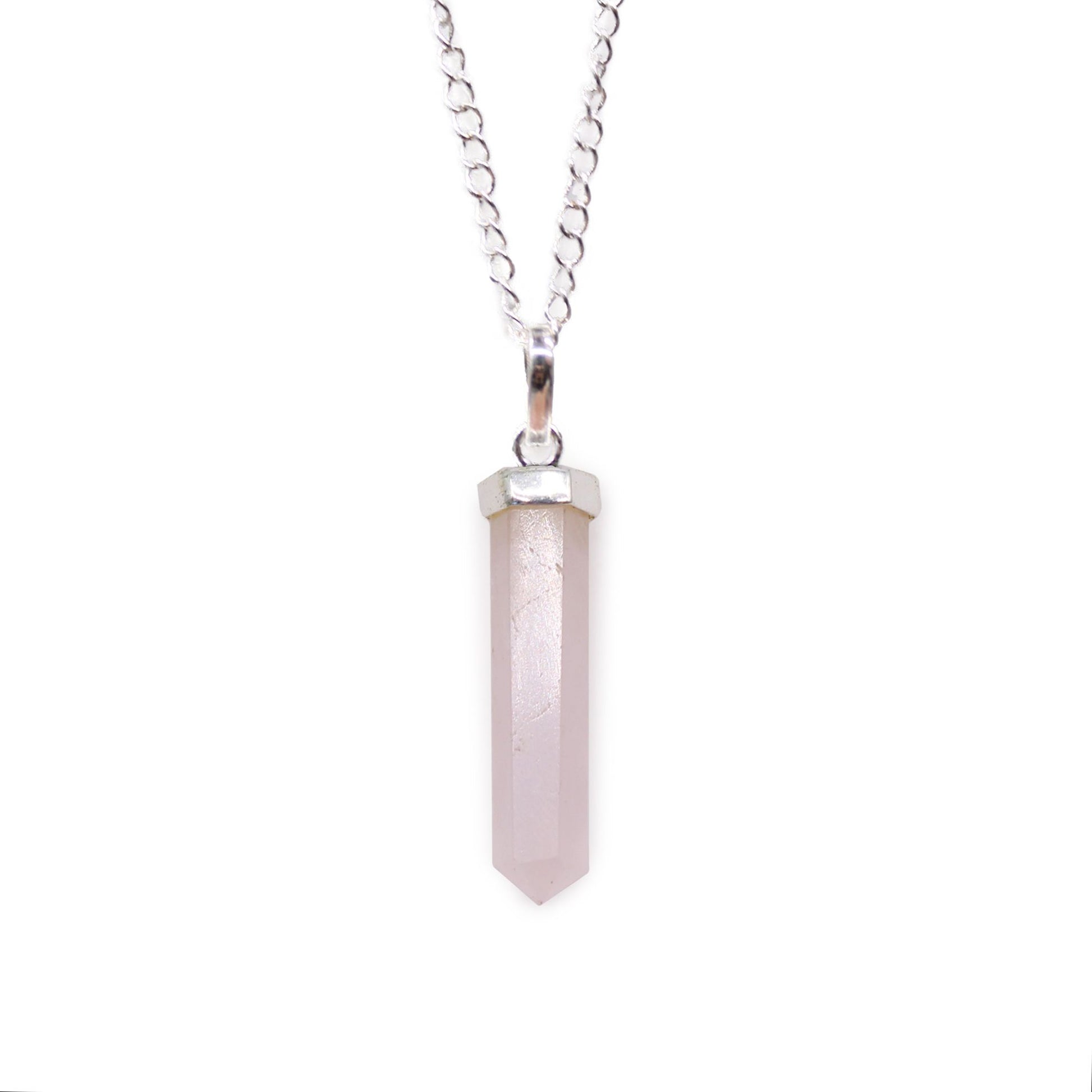 Gemstone Classic Point Pendant - Rose Quartz | Auro & Co