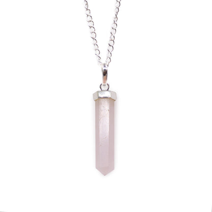 Gemstone Classic Point Pendant - Rose Quartz | Auro & Co