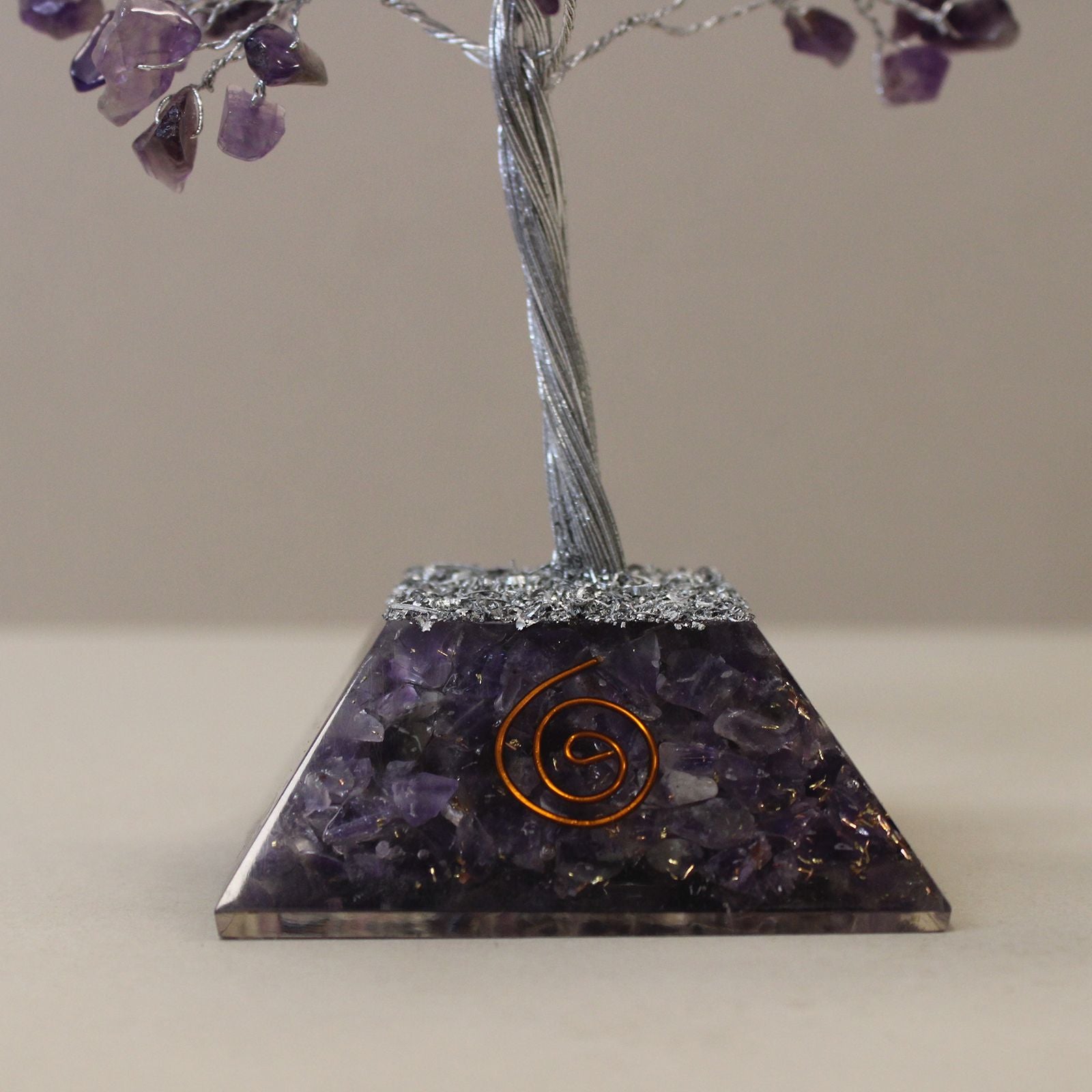 Gemstone Tree with Organite Base - 160 Stone - Amethyst – packaging