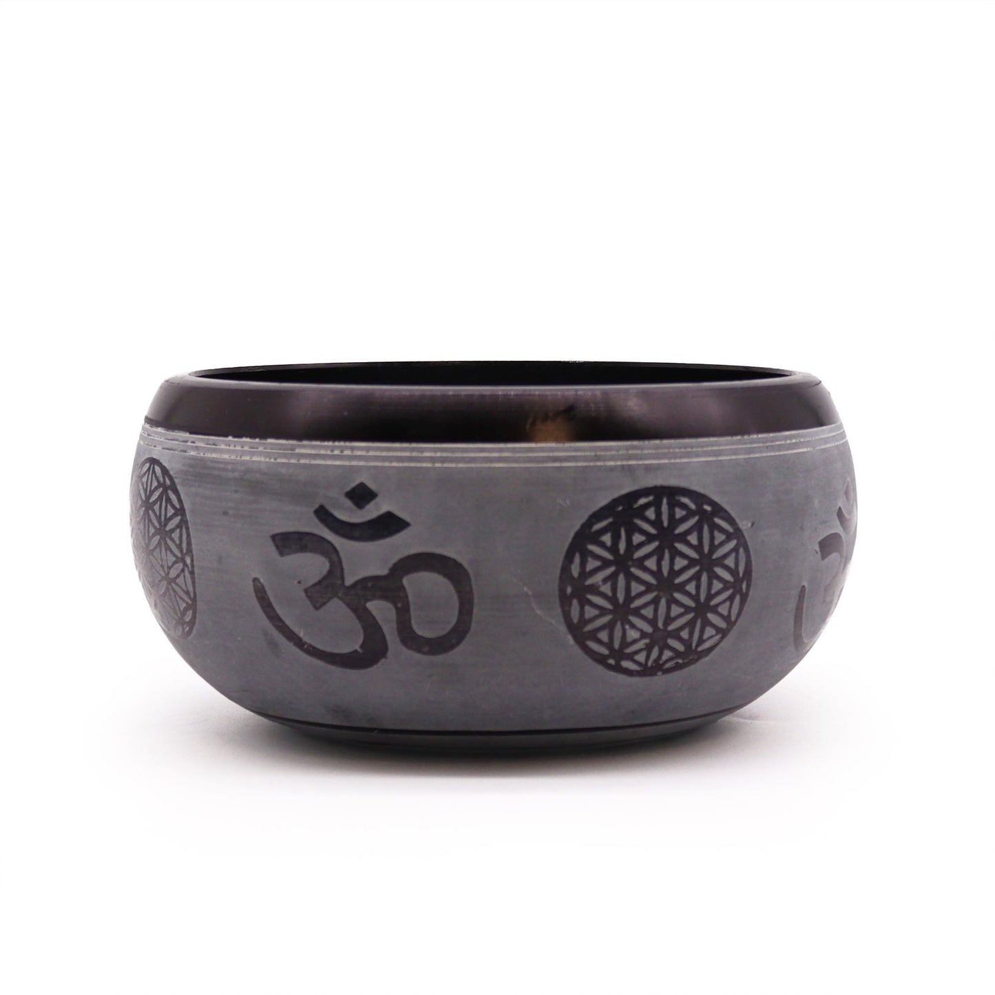 Earth Powder Singing Bowl - Om Five Buddha - 16cm | Auro & Co