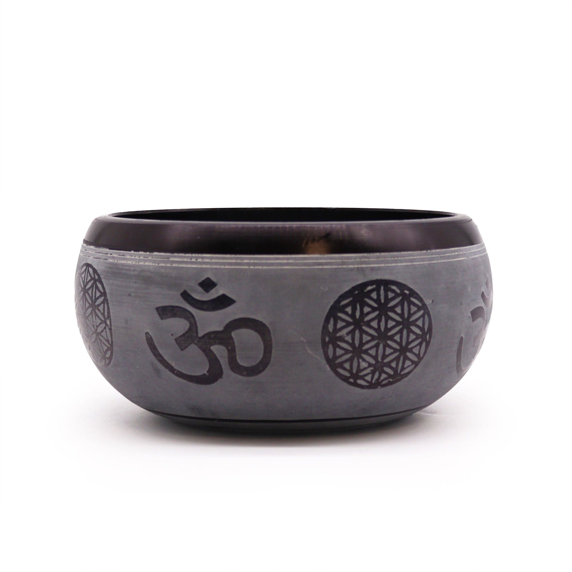 Earth Powder Singing Bowl - Om Five Buddha - 16cm | Auro & Co