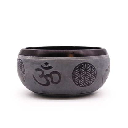 Earth Powder Singing Bowl - Om Five Buddha - 16cm | Auro & Co