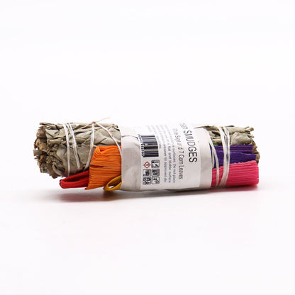 Smudge Stick - White Sage and 7 Corn Leaves – detail view