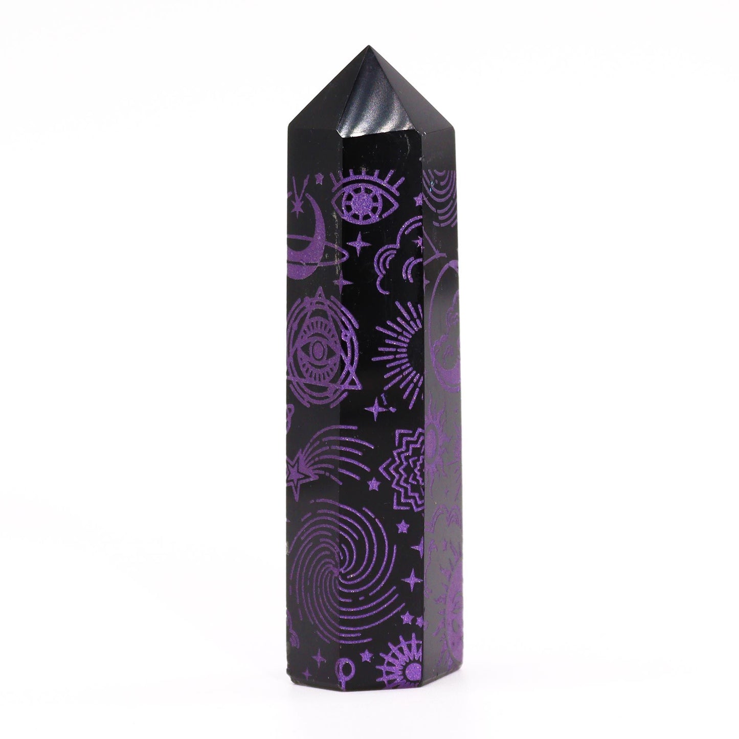 Black Obsidian Point - Mystic Story - Deep Purple – product image 7
