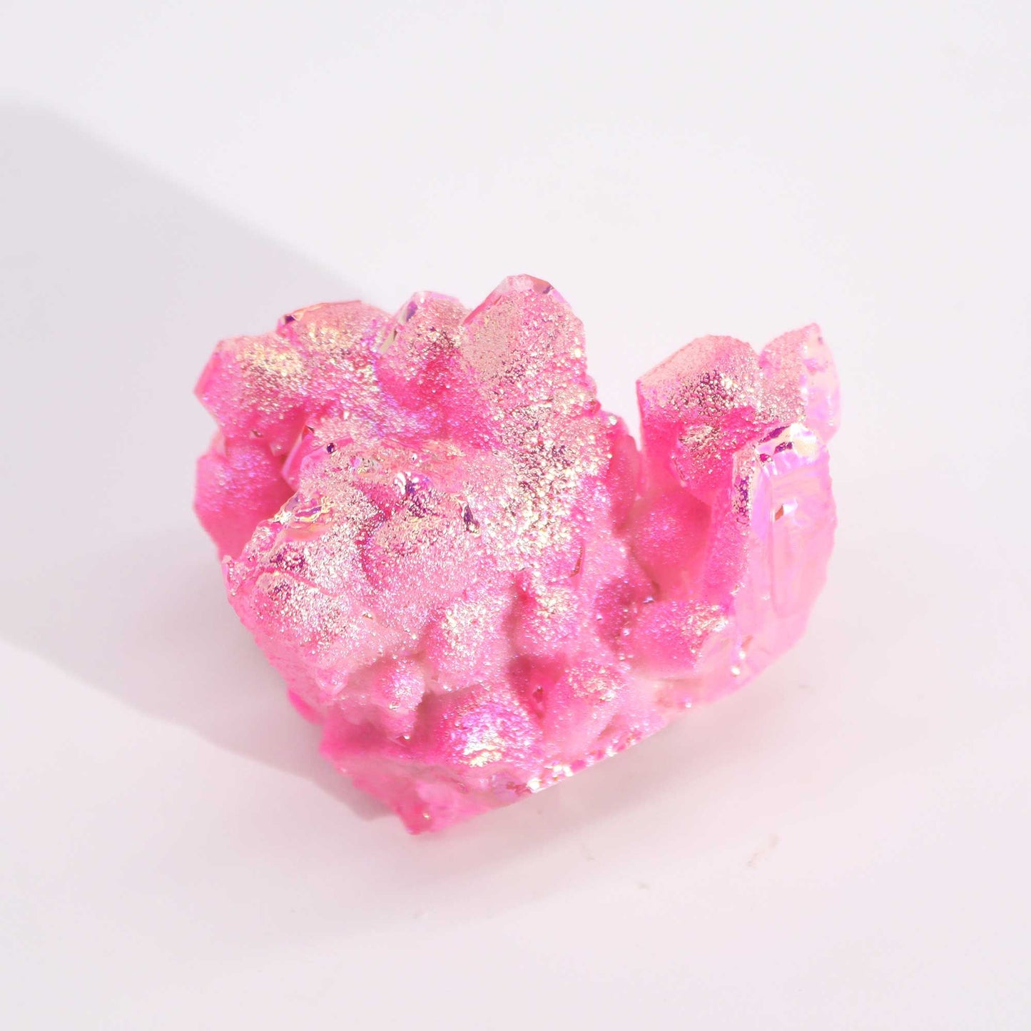 Med Enhanced Quartz - Aura Rose Halo Quartz – detail view