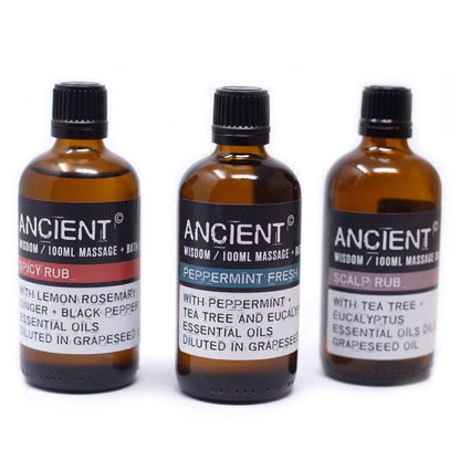 Spicy Rub Massage Oil - 100ml – packaging
